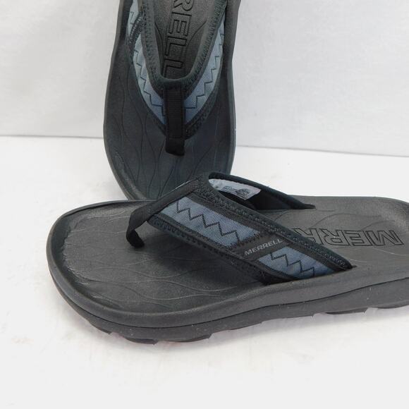 Merrell Men's Hut Ultra Flip Flop Black Sandals Size 10 New - Picture 4 of 9